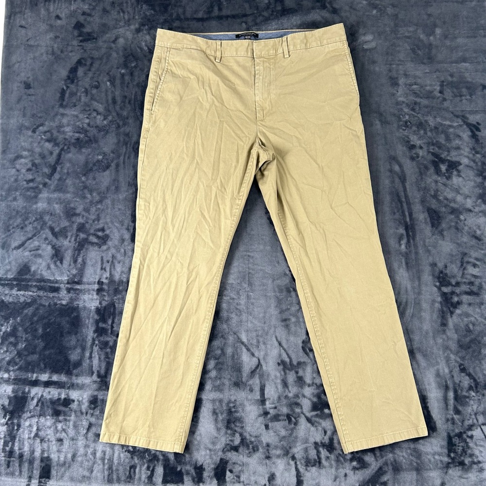 Banana Republic Fulton Chino Mens 36x30 Khaki Tan Skinny Fit Pants